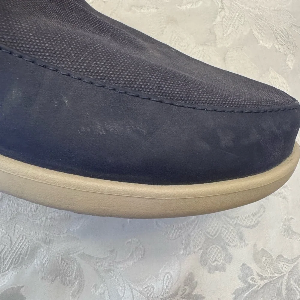 Crocs Santa Cruz Navy Men’s 13 Loafer Comfort‎ Casual Shoes Beach Fish Coastal